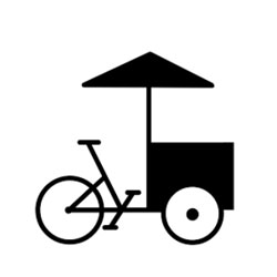 Comprar comida de vendedores ambulantes, cafeterías o restaurantes.